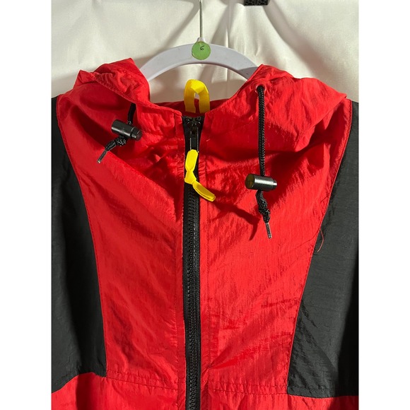 Marlboro Adventure Team Red Black Hooded Windbreaker Jacket Men's - Picture 7 of 11